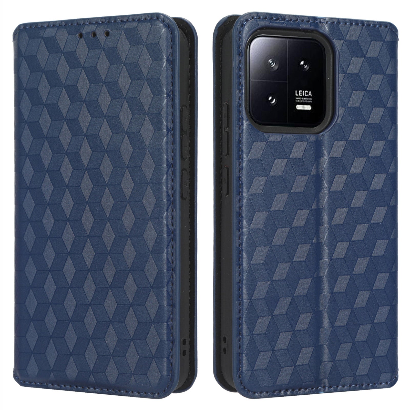 For Xiaomi 13 Pro 5G Rhombus Pattern Imprinted PU Leather Flip Phone Wallet Cover Magnetic Auto-absorbed Stand Shockproof Phone Case For Xiaomi 13 Pro 5G Rhombus Pattern Imprinted PU Leather Flip Phone Wallet Cover Magnetic Auto-absorbed Stand Shockproof Phone Case